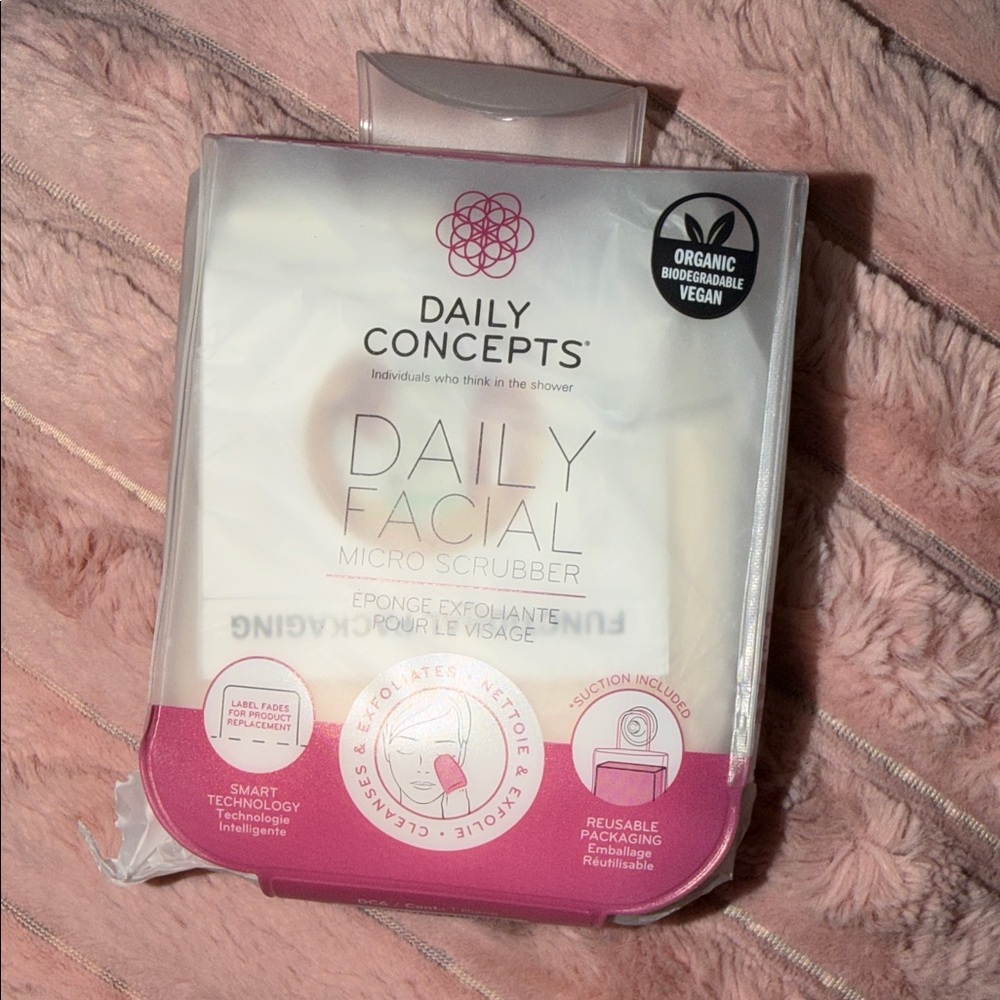 Pink and White‎ Shower Scrubber